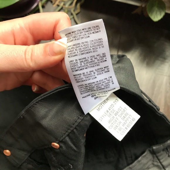 MOTHER Highwaisted cutoff short in Dare I be Happy - Picture 12 of 13